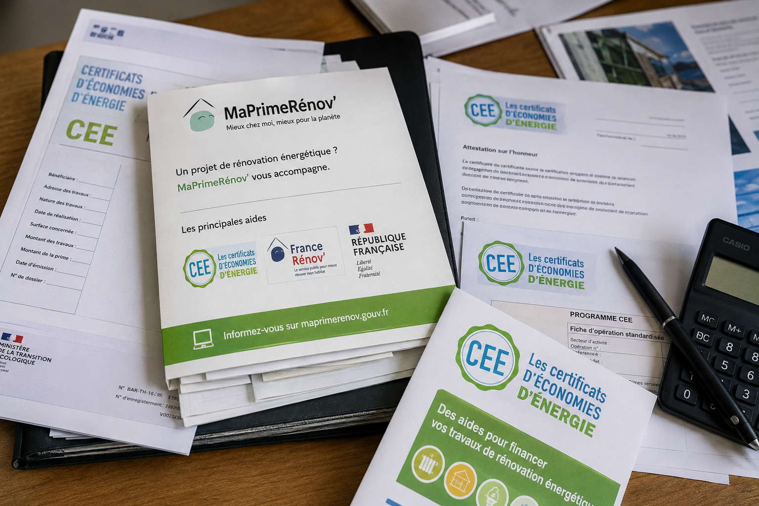 Dossier administratif pour aides rénovation énergétique isolation extérieure